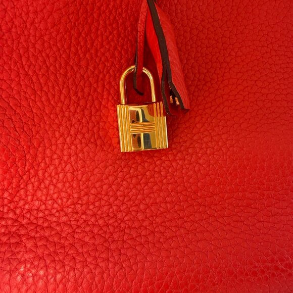 Hermes Birkin 35 Handbag Orange Poppy Togo with Gold Hardware - Picture 5 of 17